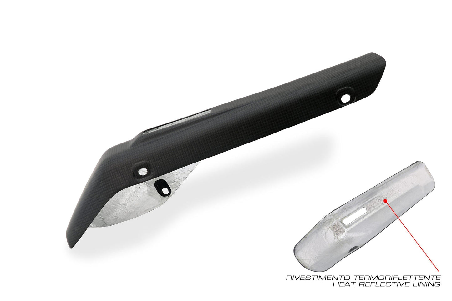 ZA998 - CNC RACING Ducati Multistrada V4 (2021+) Carbon Exhaust Silencer Heat Guard (for Akrapovic slip-on) – Accessories in the Factory Racing Motorcycle Aftermarket Accessories and Parts Online Shop