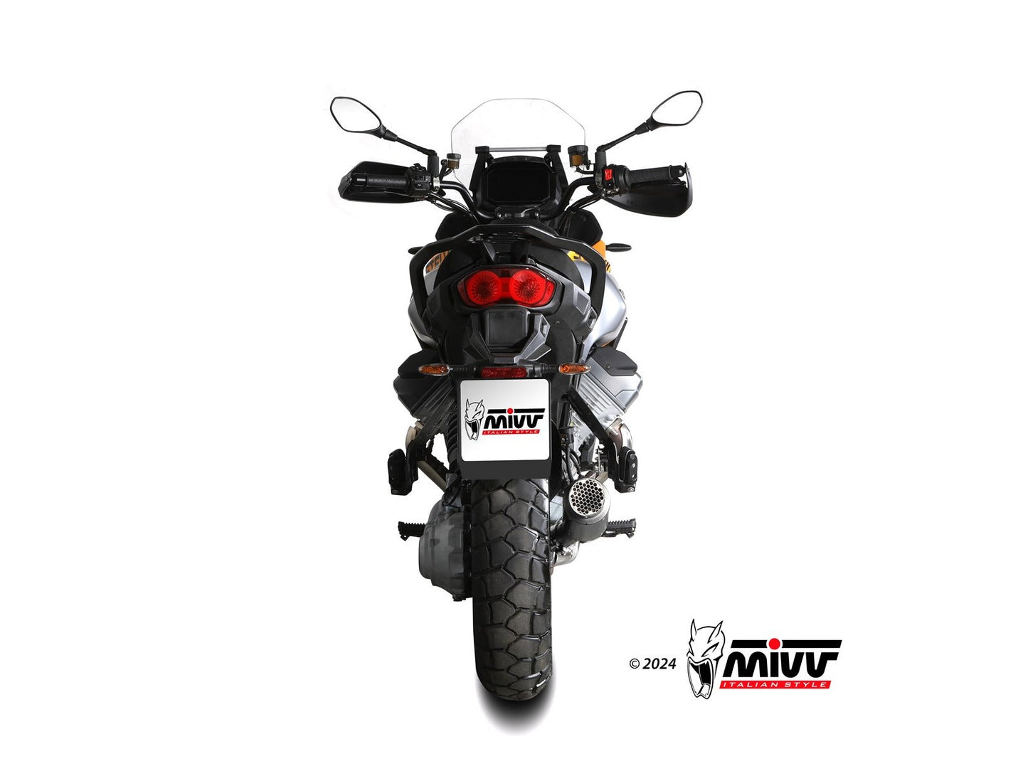 MIVV M.016 MOTO GUZZI STELVIO ( 2024+ ) Slip-on Exhaust "GP Pro" (black; approved) – Accessories in the 2WheelsHero Motorcycle Aftermarket Accessories and Parts Online Shop