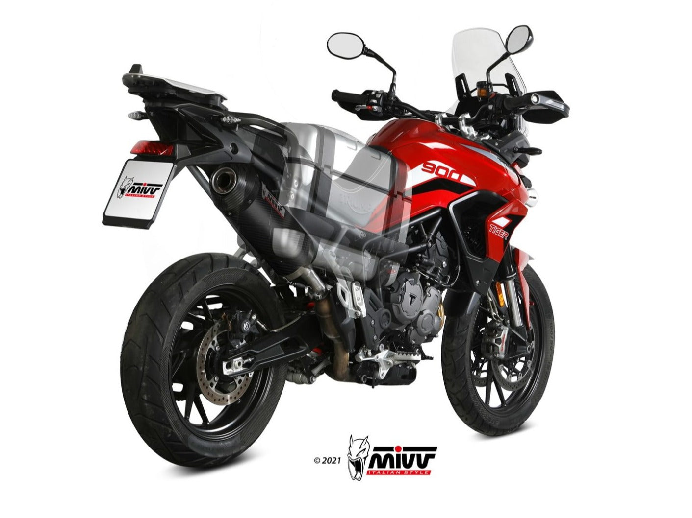 MIVV T.018 TRIUMPH TIGER 900 / GT / PRO / RALLY ( 2021 / 23 ) Slip-on Exhaust "Oval" ( carbon + cap; approved) – Accessories in the 2WheelsHero Motorcycle Aftermarket Accessories and Parts Online Shop