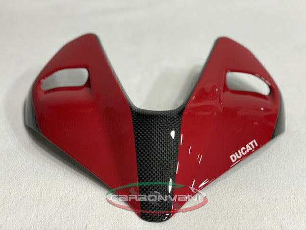 CARBONVANI Ducati Streetfighter V4 (2020+) Carbon Headlight Cover (upper; red)