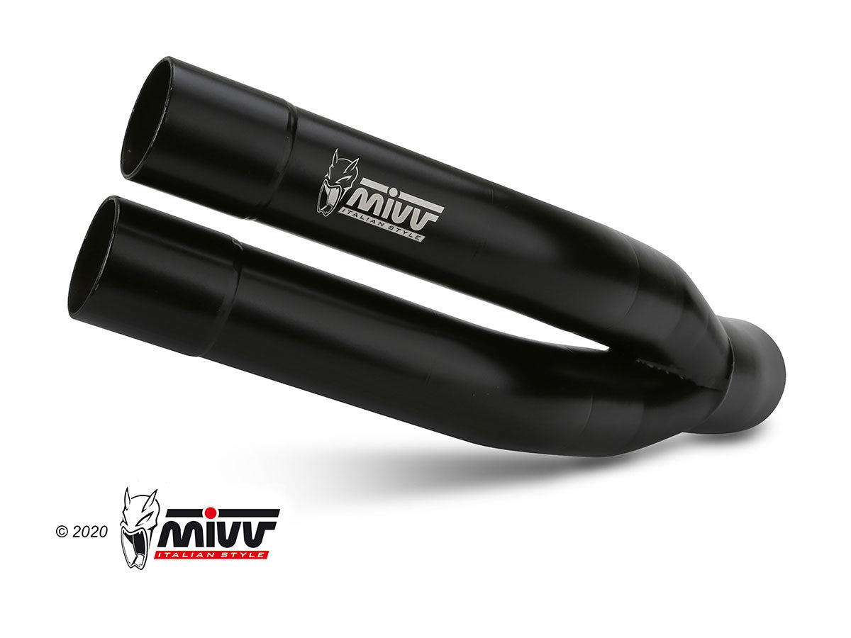 MIVV Y.048 YAMAHA YZF R25 / YZF R3 (2015 - ) Slip On Exhaust "Double Gun" (Black; approved) – Accessories in the 2WheelsHero Motorcycle Aftermarket Accessories and Parts Online Shop