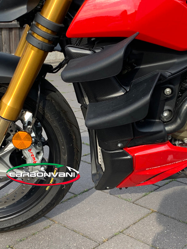 CARBONVANI Ducati Streetfighter V4 (2020+) Carbon Water Cooler Covers Kit (4 parts)