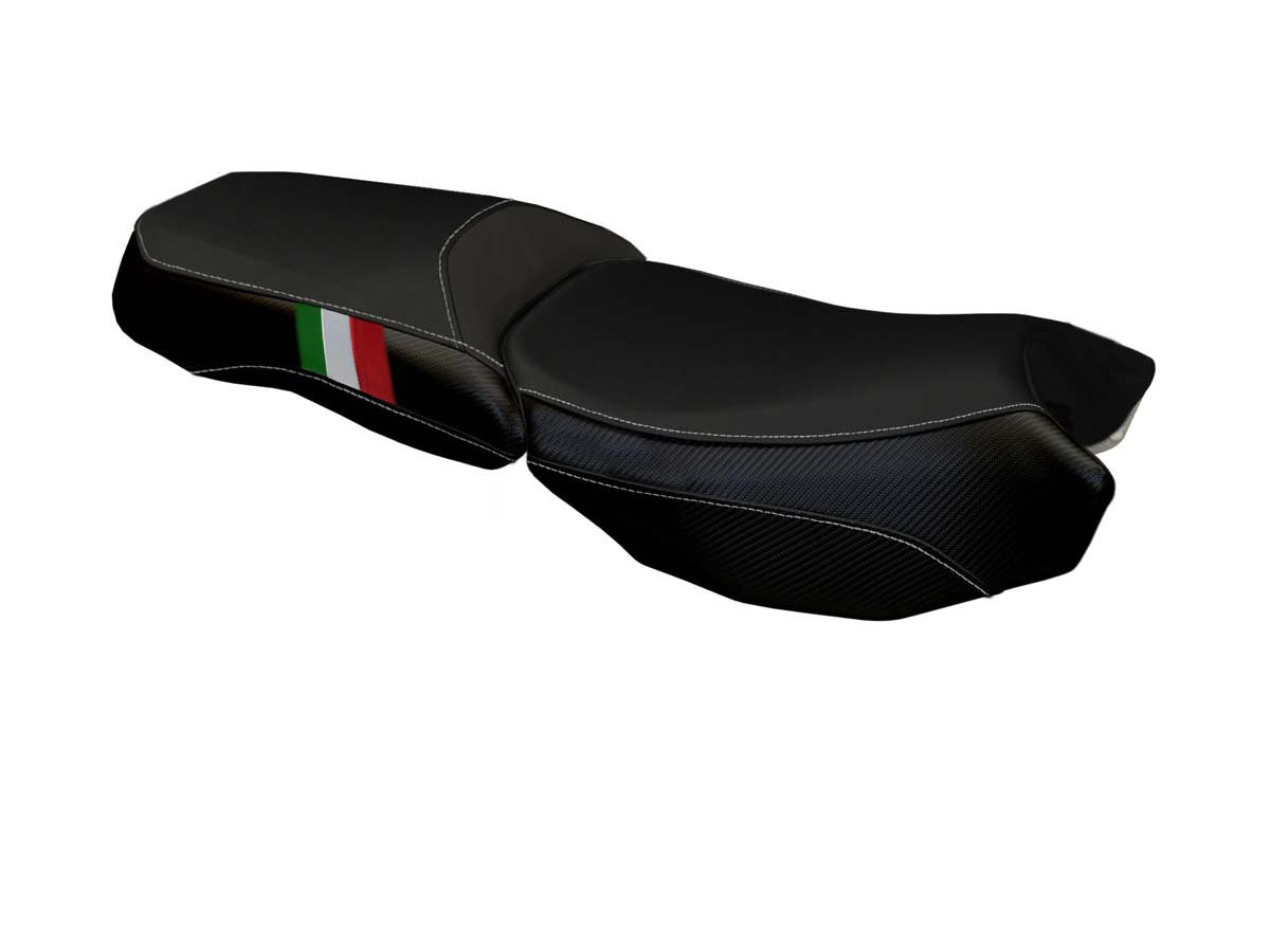 TAPPEZZERIA ITALIA BMW R1200GS Adventure (13/18) Seat Cover "Bologna Carbon Color Tricolore" – Accessories in Factory Racing – Motorcycle Parts & Accessories Online Store