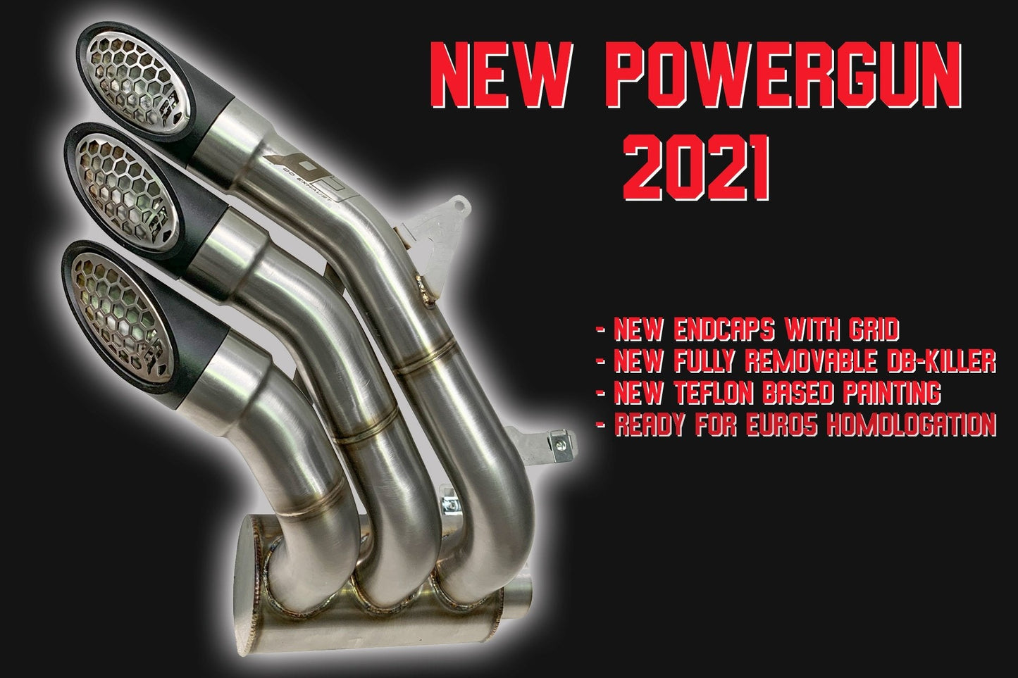 QD EXHAUST MV Agusta Dragster 800 RR (2018+) Triple Slip-on Exhaust "Power Gun" (silver; EURO 4/5 homologated) – Accessories in the 2WheelsHero Motorcycle Aftermarket Accessories and Parts Online Shop