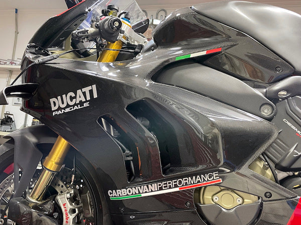 CARBONVANI Ducati Panigale V4 (2022+) Carbon Side Fairing Panel (left)
