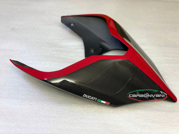 CARBONVANI Ducati Panigale V4 (2018+) Carbon Tail (street version; black/red)