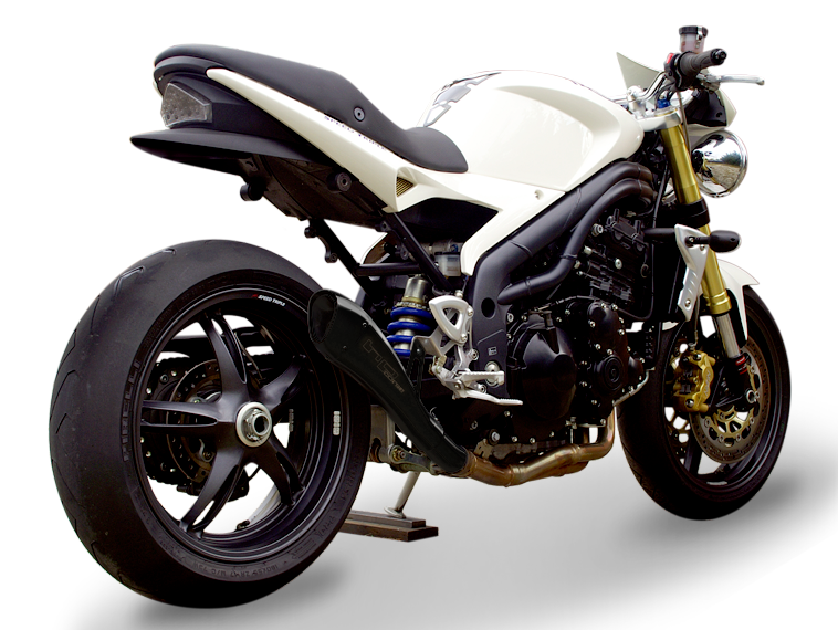 HP CORSE Triumph Speed Triple (05/06) Slip-on Exhaust "Hydroform Ceramic Black" (Homologated)