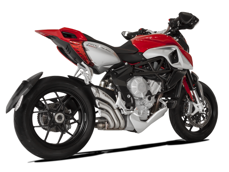 HP CORSE MV Agusta Rivale 800 Slip-on Exhaust "HydroTre Satin" (EU homologated; with stainless steel cover)
