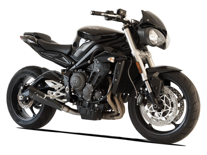 HP CORSE Triumph STREET TRIPLE 765 Slip-on Exhaust "Evoxtreme Black 310 mm" (racing) – Accessories in Factory Racing – Motorcycle Parts & Accessories Online Store