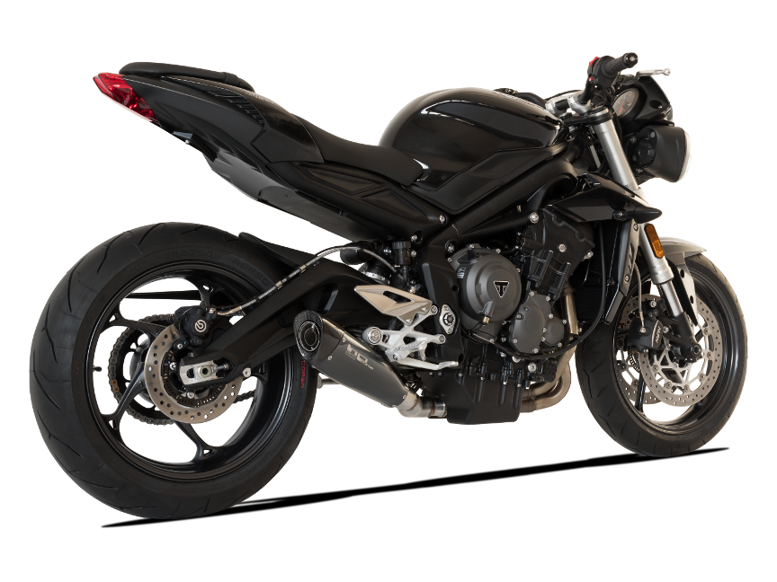 HP CORSE Triumph STREET TRIPLE 765 Slip-on Exhaust "Evoxtreme Black 310 mm" (racing) – Accessories in Factory Racing – Motorcycle Parts & Accessories Online Store