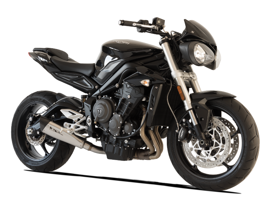 HP CORSE Triumph STREET TRIPLE 765 Slip-on Exhaust "Evoxtreme Satin 310 mm" (racing) – Accessories in Factory Racing – Motorcycle Parts & Accessories Online Store