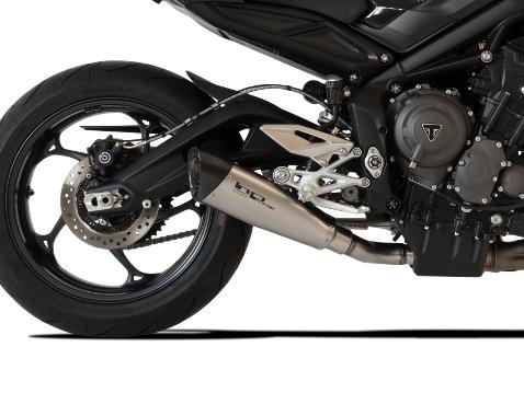 HP CORSE Triumph STREET TRIPLE 765 Slip-on Exhaust "Evoxtreme Satin 310 mm" (racing) – Accessories in Factory Racing – Motorcycle Parts & Accessories Online Store