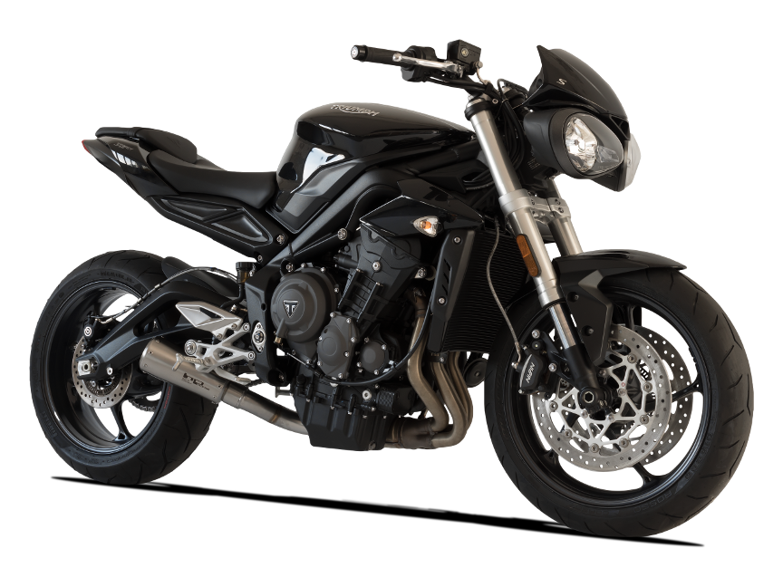 HP CORSE Triumph STREET TRIPLE 765 Slip-on Exhaust "GP-07 Satin with Aluminum Ring" (racing) – Accessories in Factory Racing – Motorcycle Parts & Accessories Online Store