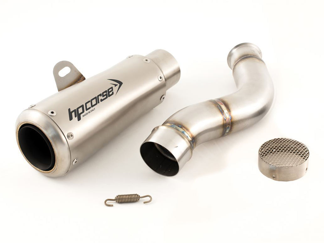 HP CORSE Triumph STREET TRIPLE 765 Slip-on Exhaust "GP-07 Satin with Wire Mesh" (racing) – Accessories in Factory Racing – Motorcycle Parts & Accessories Online Store