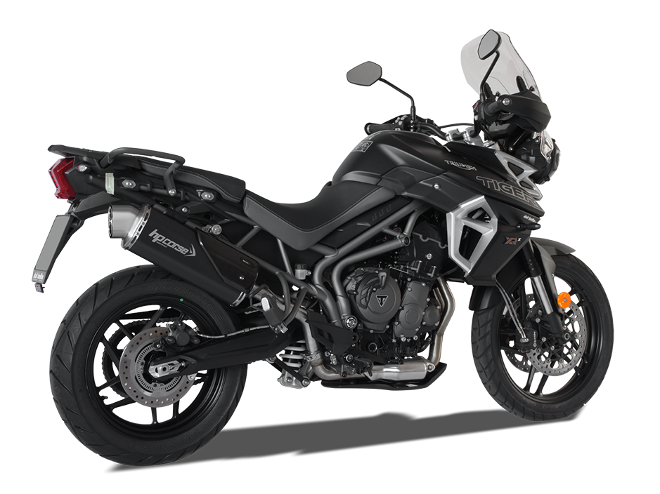 HP CORSE Triumph Tiger 800 (18/20) Slip-on Exhaust "4-Track R Black" (EU homologated) – Accessories in Factory Racing – Motorcycle Parts & Accessories Online Store