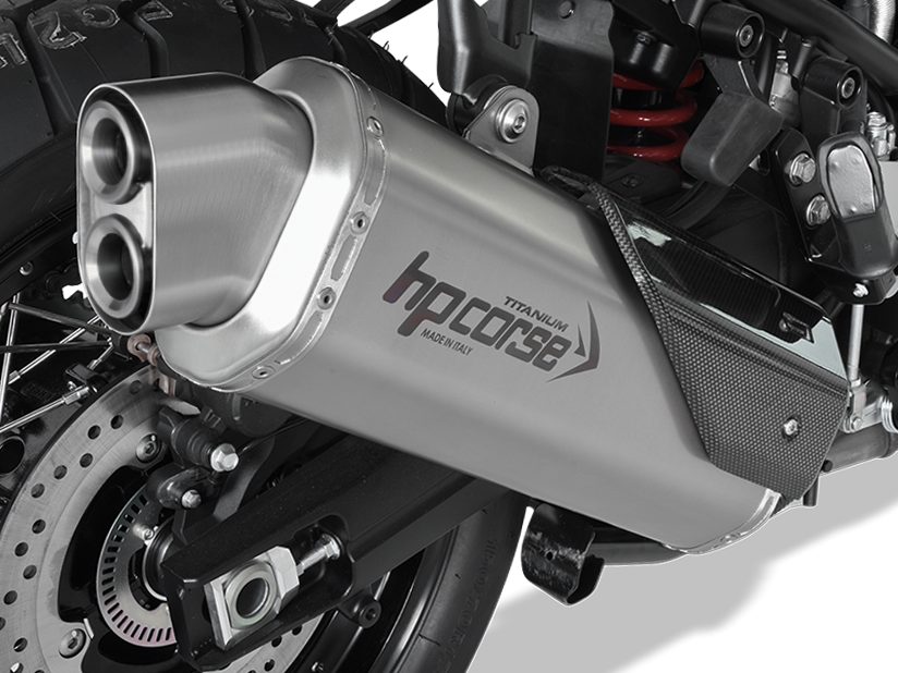 HP CORSE Suzuki DL1000 V-Strom (17/19) Slip-on Exhaust "4-Track R Titanium" (EU homologated)