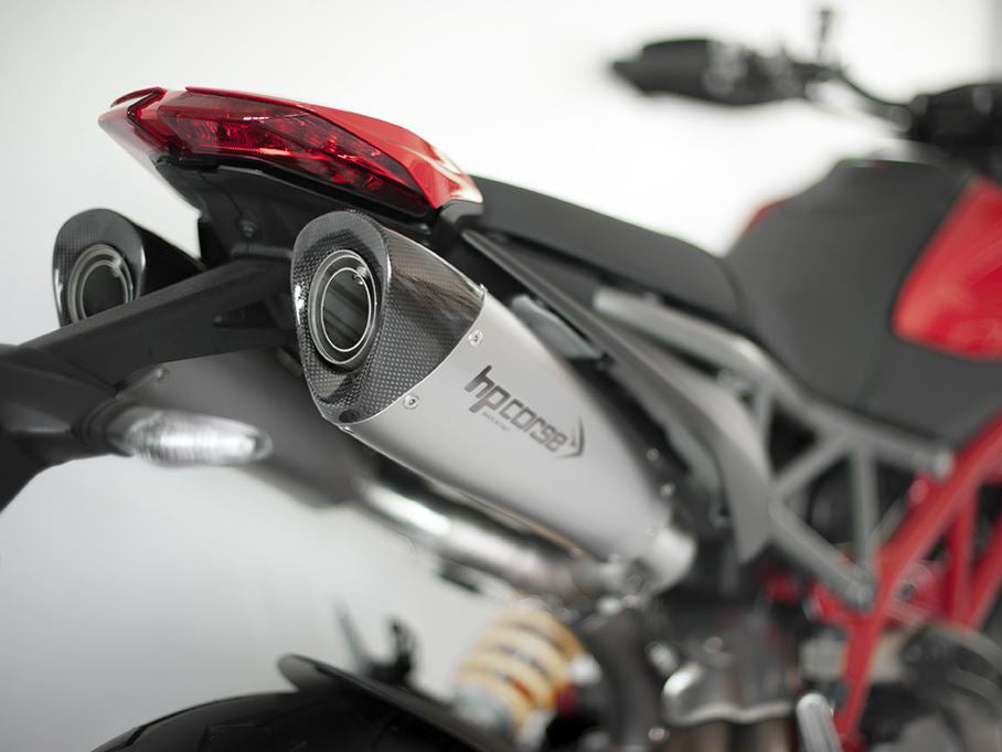 HP CORSE Ducati Hypermotard 950 Slip-on Exhaust "Evoxtreme 260 Satin" (EU homologated)