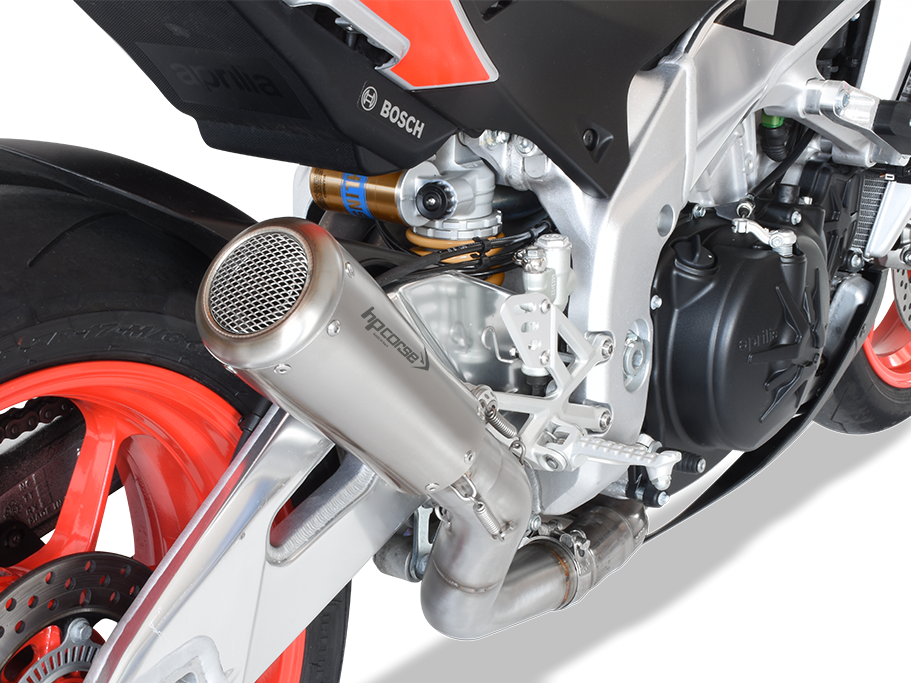 HP CORSE Aprilia RSV4 / Tuono V4 (17/18) Slip-on Exhaust "GP-07 Satin" (racing)