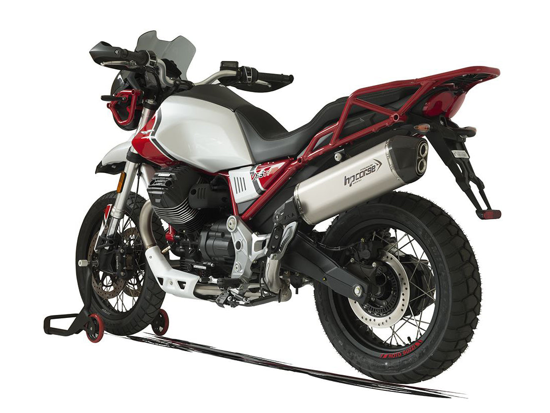 HP CORSE Moto Guzzi V85 TT (2019+) Slip-on Exhaust "SPS Carbon Titanium" (Euro 4/5)