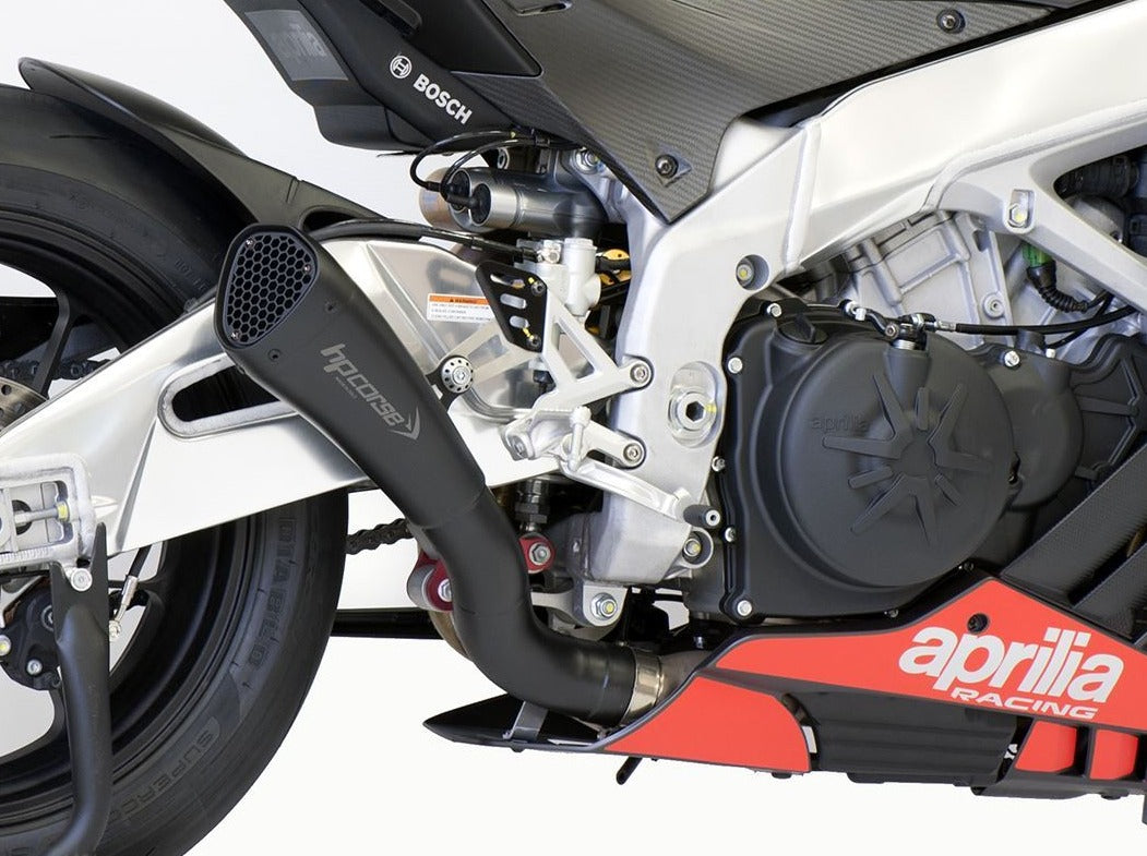 HP CORSE Aprilia RSV4 (19/20) Slip-on Exhaust "Hydroform Short Black" (racing)