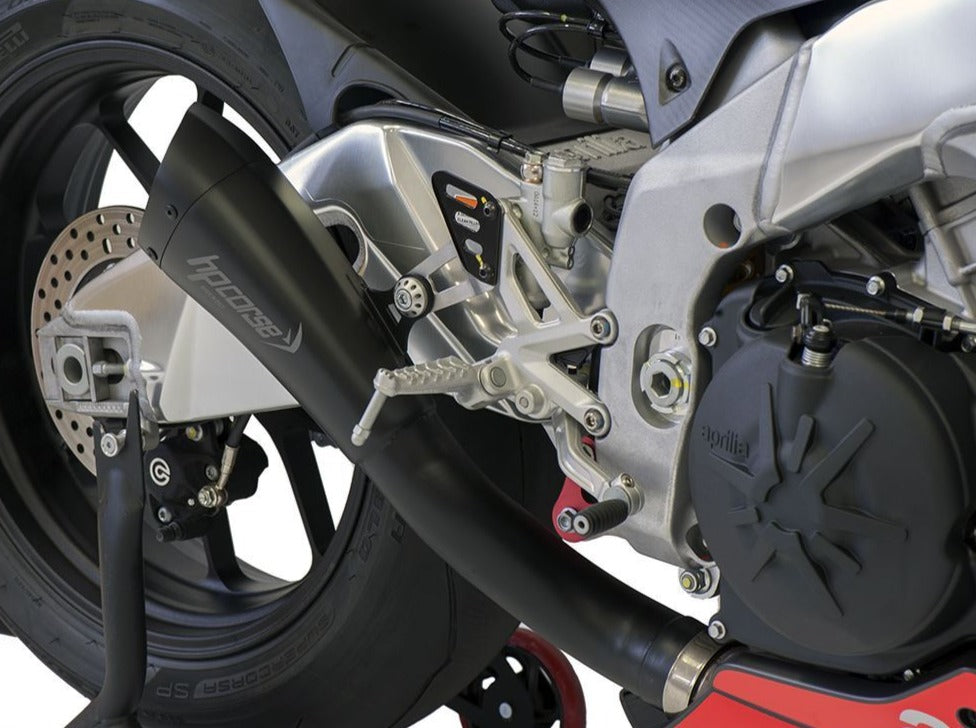 HP CORSE Aprilia RSV4 (19/20) Slip-on Exhaust "Hydroform Short Black" (racing)