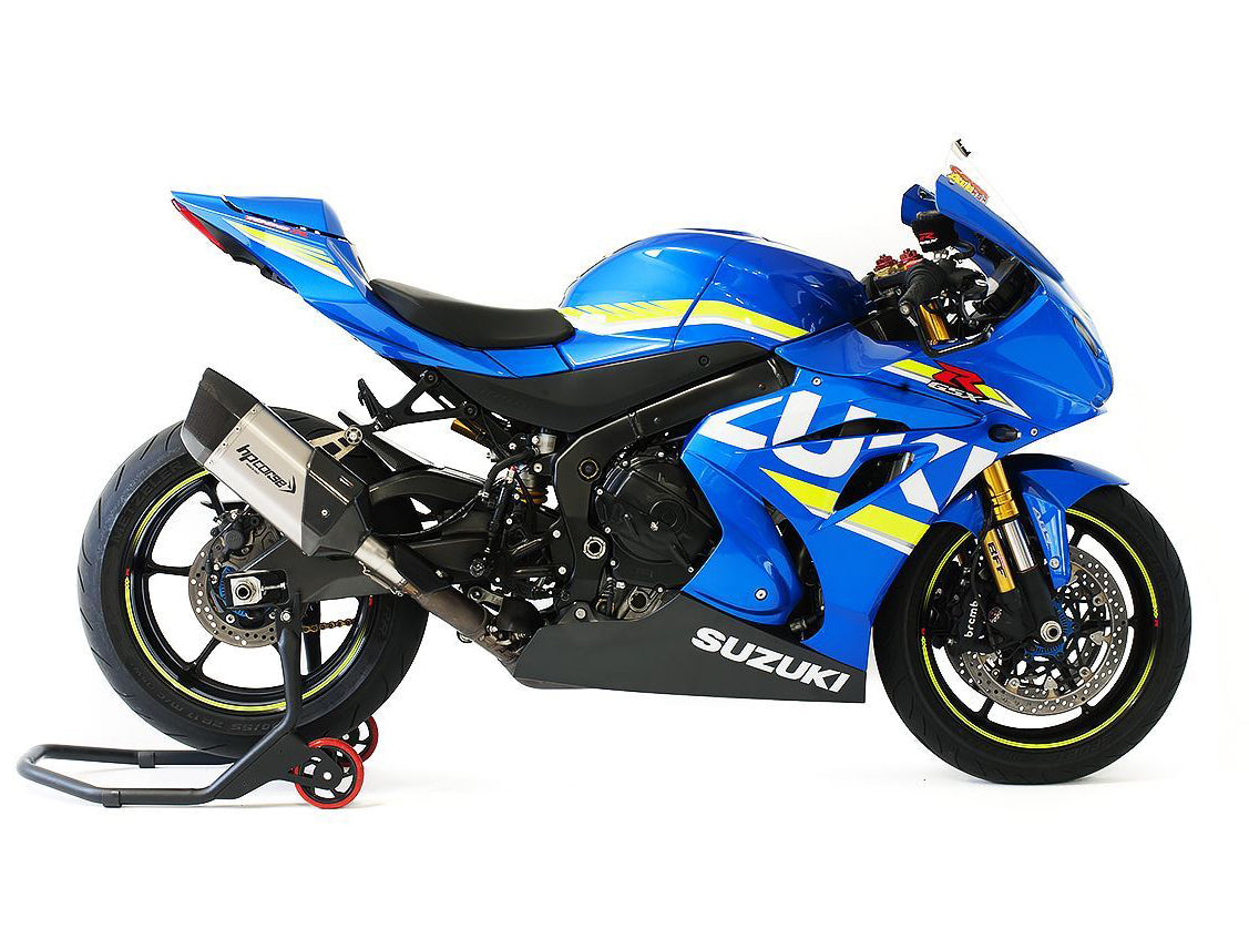HP CORSE Suzuki GSX-R 1000 (17/20) Slip-on Exhaust "SP-3 Carbon Short 230 Titanium" (Racing)