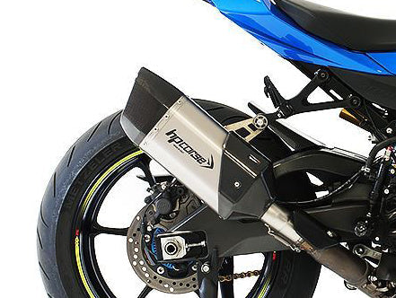 HP CORSE Suzuki GSX-R 1000 (17/20) Slip-on Exhaust "SP-3 Carbon Short 230 Titanium" (Racing)