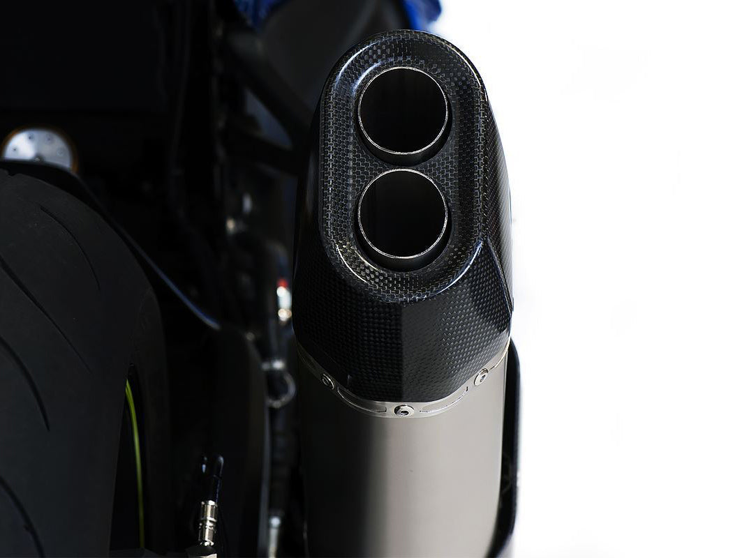 HP CORSE Suzuki GSX-R 1000 (17/20) Slip-on Exhaust "SP-3 Carbon Short 230 Titanium" (Racing)