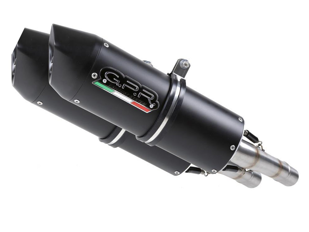 GPR Aprilia Tuono V2 Dual Slip-on Exhaust "Furore Nero" (EU homologated)