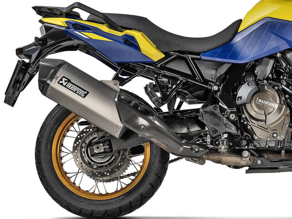 AKRAPOVIC S-S8SO1-HAFT Suzuki V-Strom 800DE (2025+) Slip-on Exhaust (titanium) – Accessories in the 2WheelsHero Motorcycle Aftermarket Accessories and Parts Online Shop