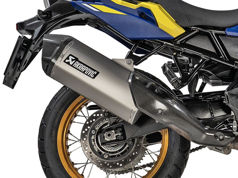AKRAPOVIC S-S8SO1-HAFT Suzuki V-STROM 800DE (2025+) Slip-On Exhaust (titanium) – Accessories in the 2WheelsHero Motorcycle Aftermarket Accessories and Parts Online Shop