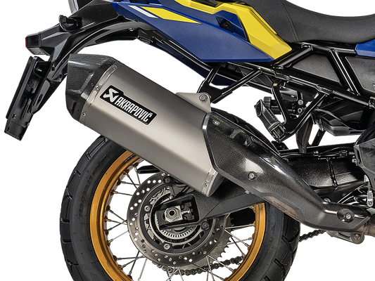 AKRAPOVIC S-S8SO1-HAFT Suzuki V-STROM 800DE (2025+) Slip-On Exhaust (titanium) – Accessories in the 2WheelsHero Motorcycle Aftermarket Accessories and Parts Online Shop