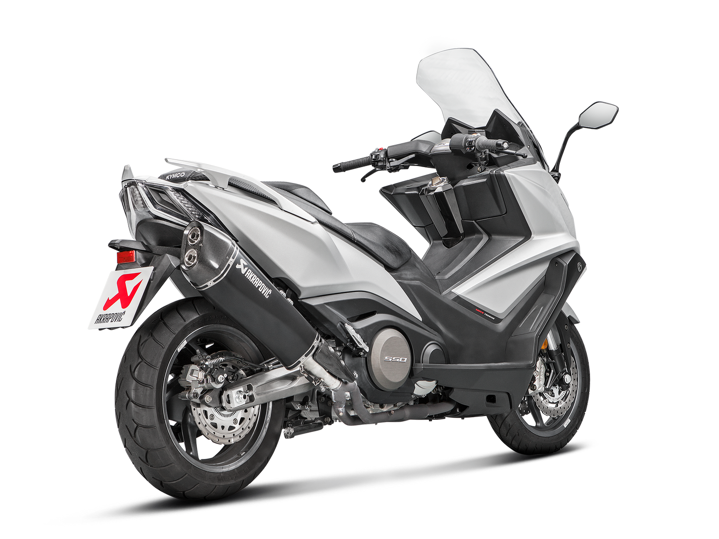 AKRAPOVIC S-KY5SO1-HRAASSBL Kymco AK 550 (2020+) Slip-On Exhaust (SS) – Accessories in the 2WheelsHero Motorcycle Aftermarket Accessories and Parts Online Shop