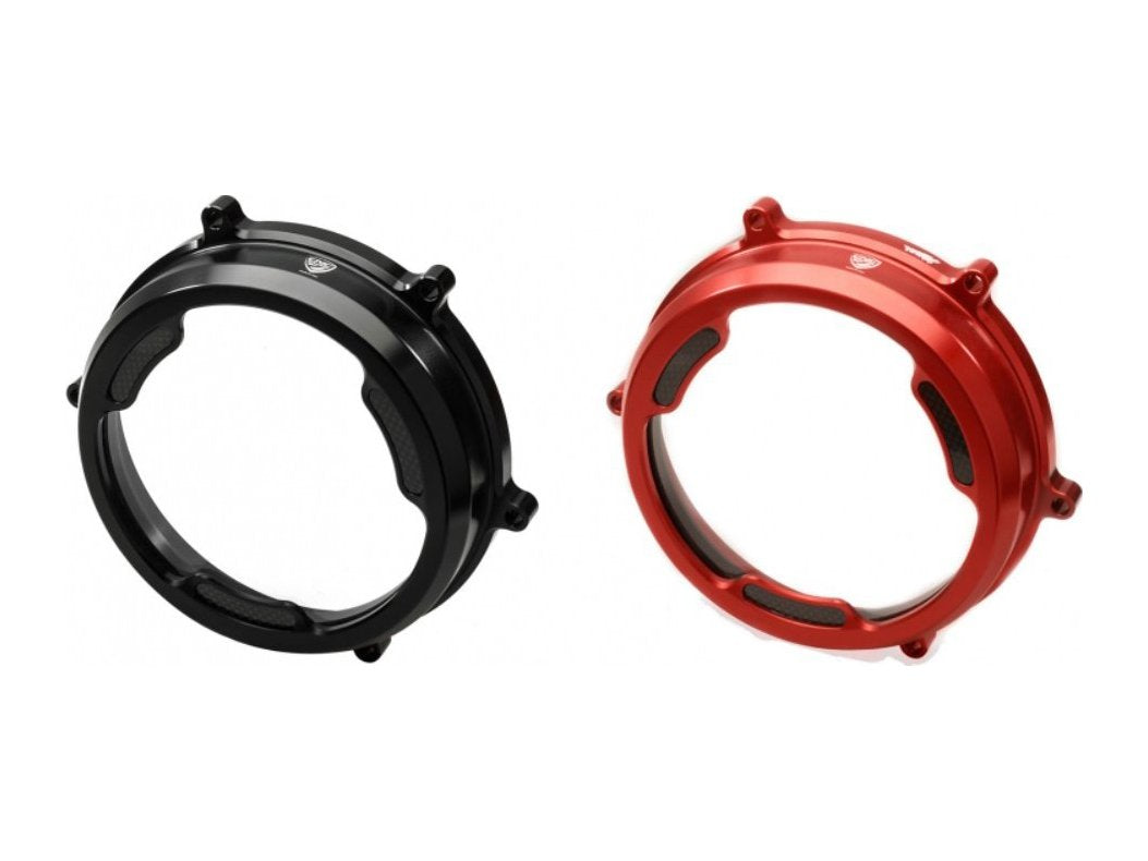 CA201 - CNC RACING Ducati Panigale (12/19) Clear Clutch Cover (with carbon inlay) – Accessories in the Factory Racing Motorcycle Aftermarket Accessories and Parts Online Shop