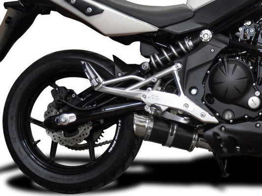 DELKEVIC Kawasaki ER-6N (09/11) Full Exhaust System with Mini 8" Carbon Silencer