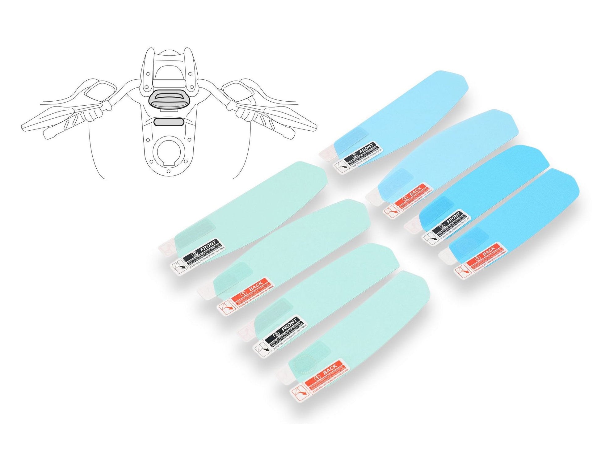 DP008 - CNC RACING Ducati Diavel Dashboard Screen Protectors kit – Accessories in the Factory Racing Motorcycle Aftermarket Accessories and Parts Online Shop