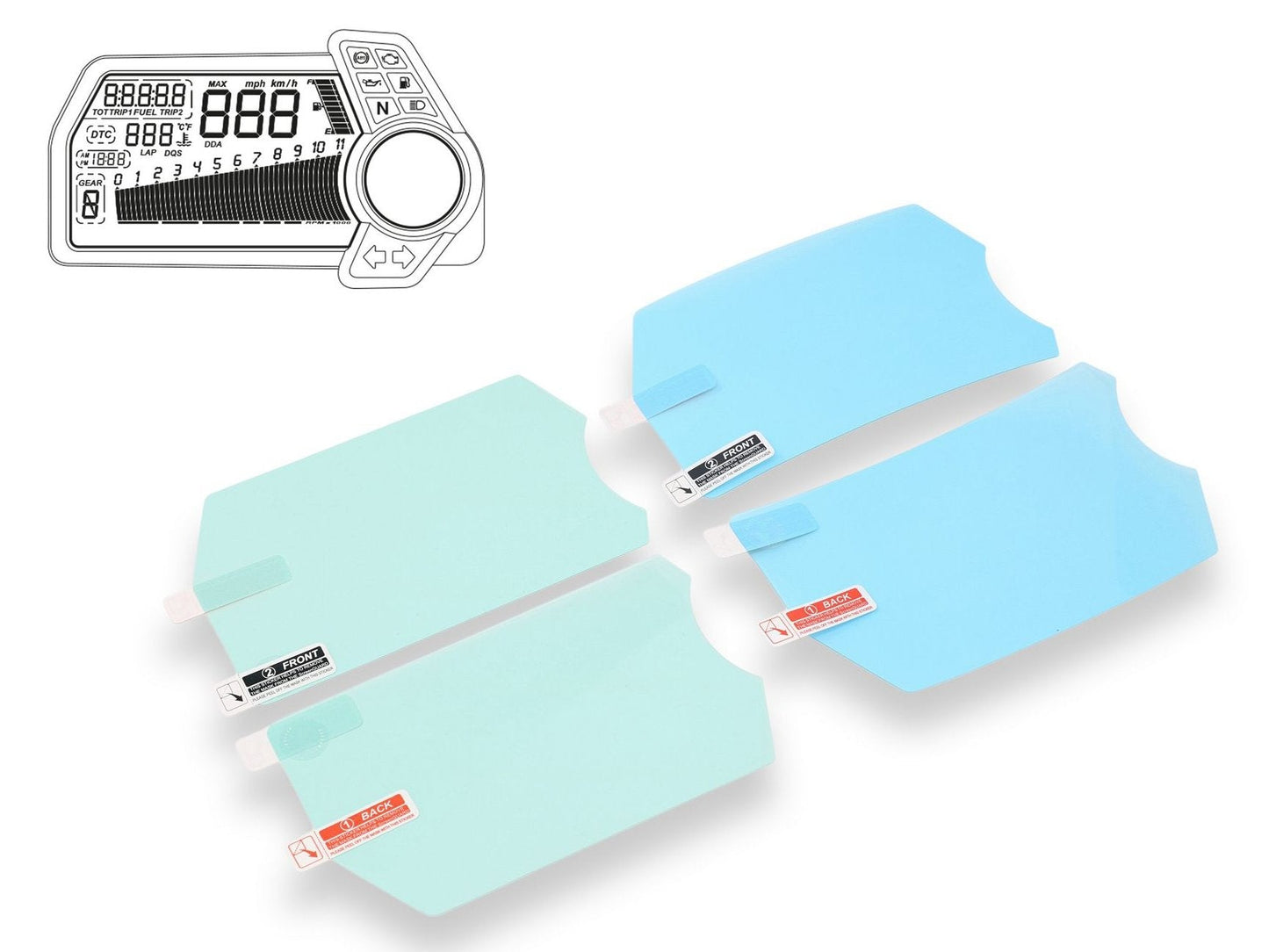 DP006 - CNC RACING Ducati Multistrada 1200 Dashboard Screen Protectors kit – Accessories in the Factory Racing Motorcycle Aftermarket Accessories and Parts Online Shop