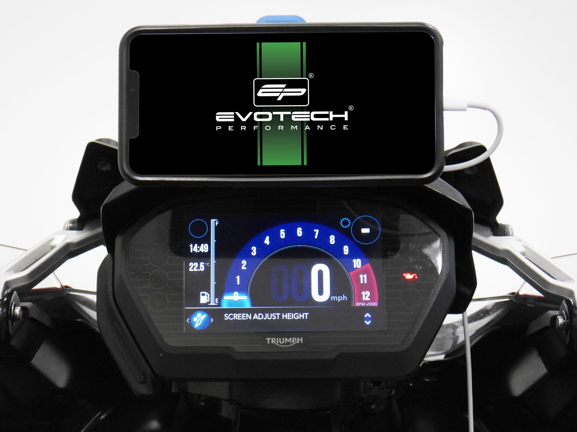 EVOTECH Triumph Tiger 1200 (17/21) Phone / GPS Mount "Quad Lock" – Accessories in Factory Racing – Motorcycle Parts & Accessories Online Store