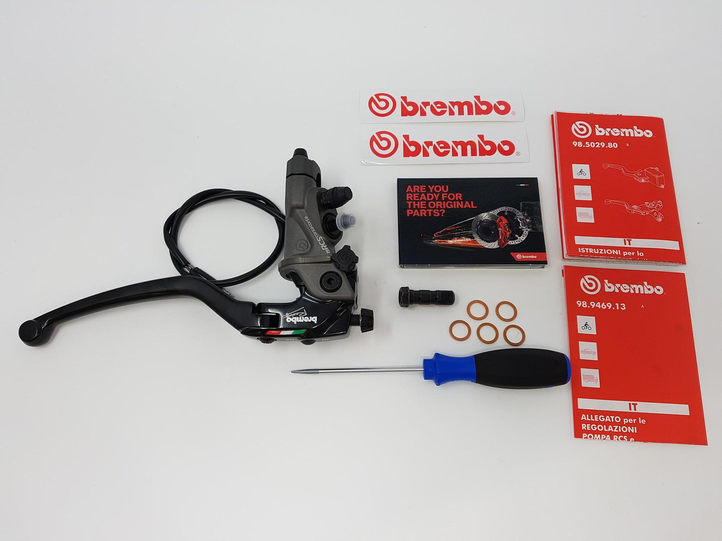 BREMBO Radial Brake Master Cylinder 19RCS "Corsa Corta" (18-20 mm ratio)