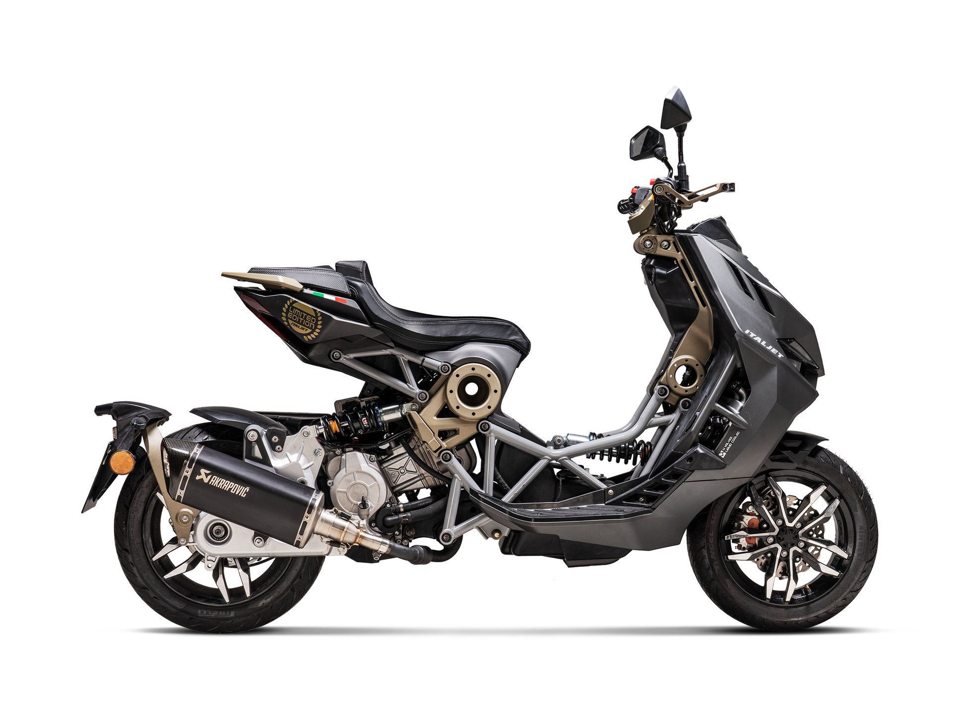 AKRAPOVIC S-IT125SO1-HRTBL Italjet Dragster 125 / 200 (2024+) Slip-On Exhaust (titanium) – Accessories in the 2WheelsHero Motorcycle Aftermarket Accessories and Parts Online Shop