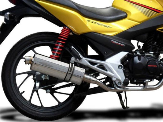 DELKEVIC Honda CB125F (15/18) Full Exhaust System with Stubby 14" Silencer
