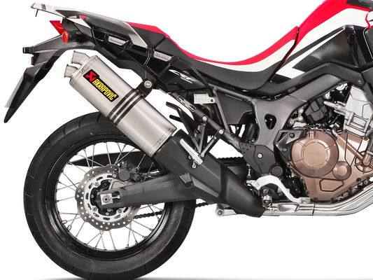 AKRAPOVIC S-H10SO22-HWT Honda CRF1000L Africa Twin/  Adventure Sports (2019+) Slip-on Exhaust (titanium) – Accessories in the 2WheelsHero Motorcycle Aftermarket Accessories and Parts Online Shop
