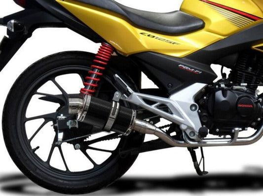 DELKEVIC Honda CB125F (15/18) Full Exhaust System with DS70 9" Carbon Silencer