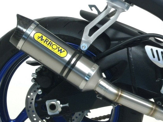 ARROW 71381MI+71729AK Suzuki GSXR750 IE (2008+) Aluminum Slip-on Exhaust "Thunder" – Accessories in the 2WheelsHero Motorcycle Aftermarket Accessories and Parts Online Shop