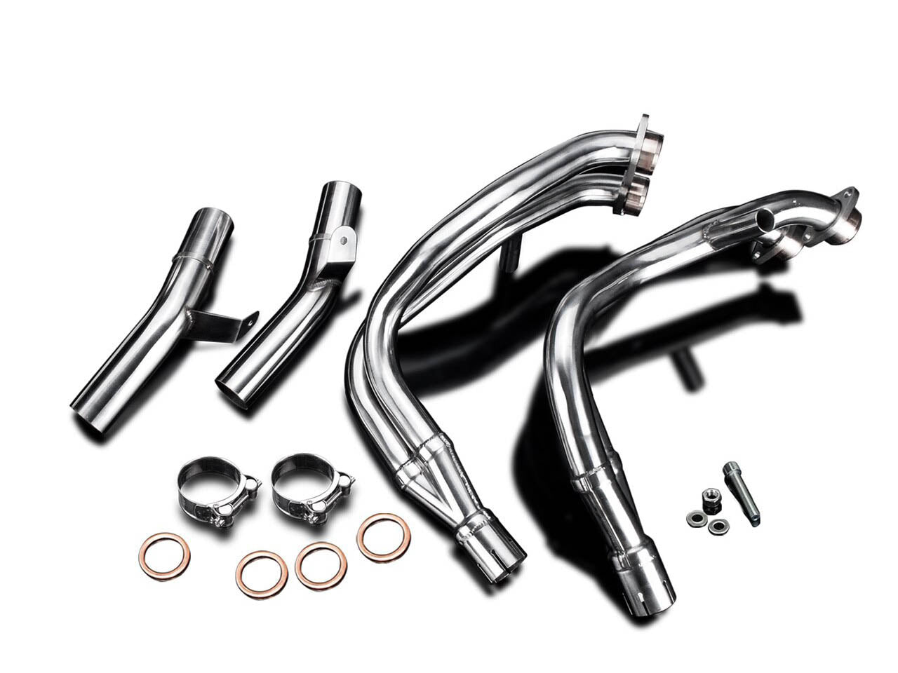 DELKEVIC Suzuki GSXR1300 Hayabusa (99/07) Full 4-2 Exhaust System with Mini 8" Silencers