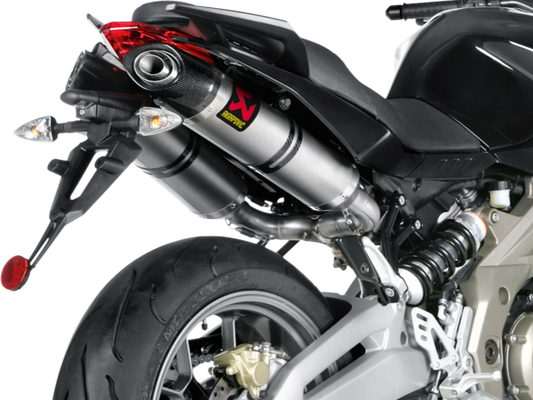 AKRAPOVIC S-A7SO3-HDT Aprilia Shiver 750 / GT (2016+) Slip-on Exhaust (titanium) – Accessories in the 2WheelsHero Motorcycle Aftermarket Accessories and Parts Online Shop
