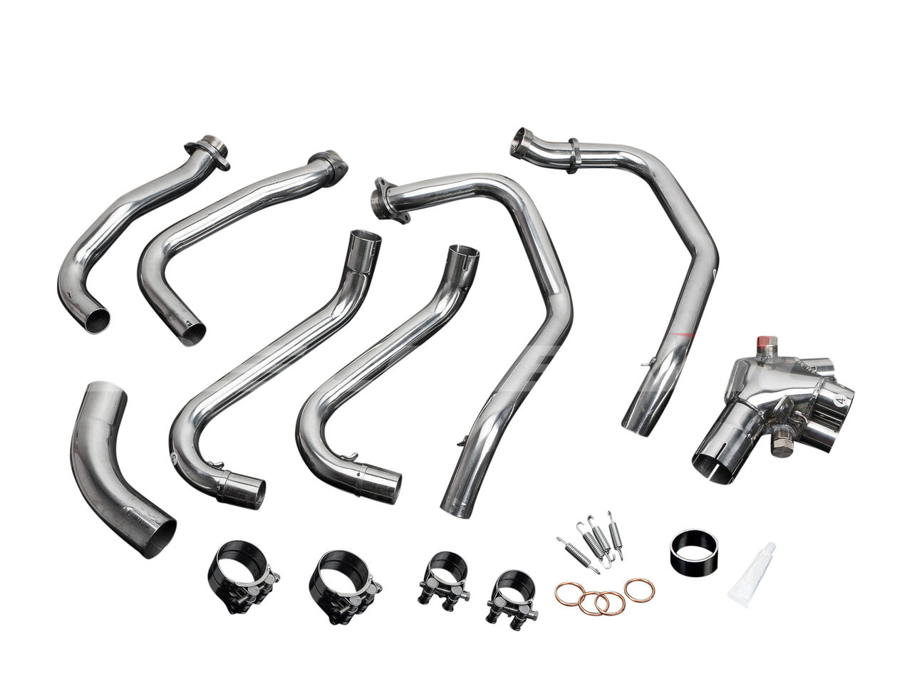 DELKEVIC Honda VFR800 Interceptor (98/01) Full Exhaust System with Mini 8" Silencer (high level)