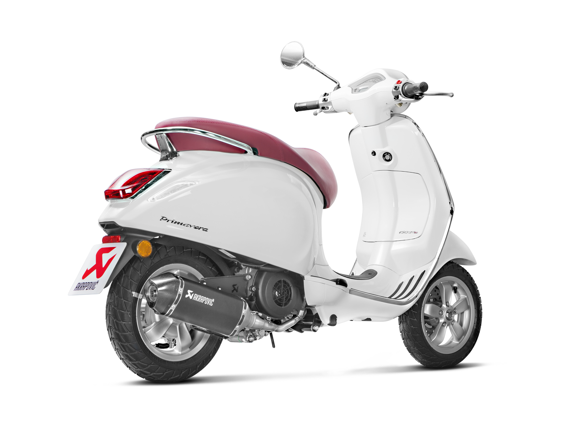 AKRAPOVIC S-VE125R2-HZBL Vespa Primavera 150ie 3V (2020+) Exhaust System "Racing Line" (SS) – Accessories in the 2WheelsHero Motorcycle Aftermarket Accessories and Parts Online Shop