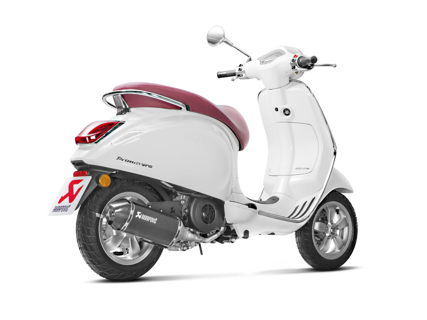 AKRAPOVIC S-VE125R2-HZBL Vespa Primavera 125ie 3V (2020+) Exhaust System "Racing Line" (SS) – Accessories in the 2WheelsHero Motorcycle Aftermarket Accessories and Parts Online Shop
