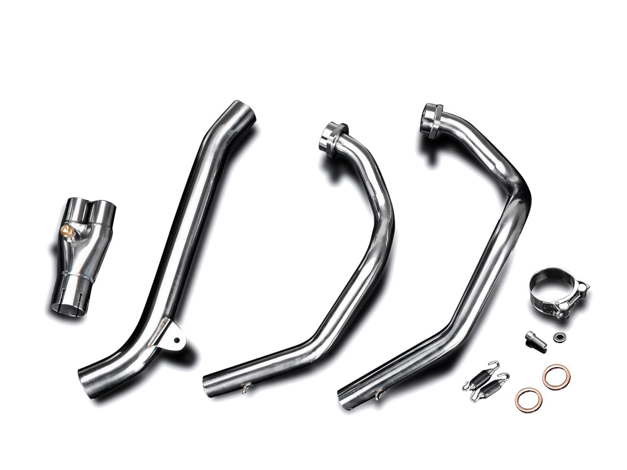 DELKEVIC Honda CRF1000L Africa Twin (16/19) Full 2-1 Exhaust System with 13.5" Titanium X-Oval Silencer